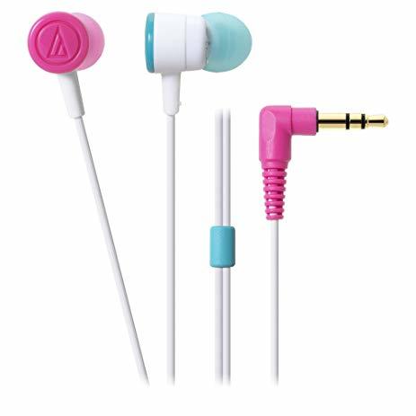 <span style="font-weight: bold; color: rgb(67, 99, 216);">Audio-Technica in ear Dip headphones White Crazy Colours - White, Pink and Light Blue!</span>