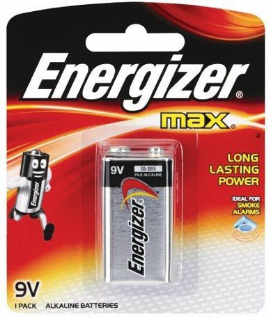 <span style="font-weight: bold; color: rgb(67, 99, 216);">Energizer 9V x 1 Battery</span>