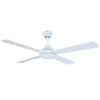 TEMPO 48" CEILING FAN-WHITE WITH WHITE BLADES