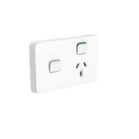 Clipsal Iconic Power Outlet 250VAC, 10A, with extra switch