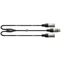 PATCHLEAD Y Cable XLR F to Dual XLR M 0.3m CFY0.3FMM