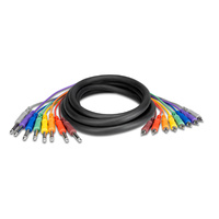 Hosa CPR-803 1/4in TS to RCA Unbalanced Snake 8-ch 3m (10ft)