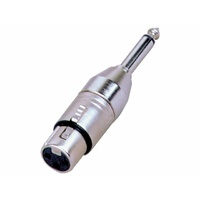 2 PACK XLR 3-F to TS-M 6.35mm Jack Adapter