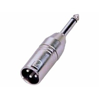 2 PACK XLR 3-M to TS-M 6.35mm Jack Adapters