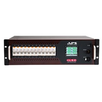 APS 6Ch x 25A Advanced Power Distribution Rack - 3RU 19" rackmount with individual RCD/MCB per channel. Fitted with 6 paired 20A/15A GPO outlets, 3-ph
