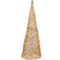 PYRAMID CONE LED GOLD BATTERY OPERATED