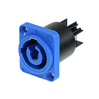Neutrik NAC3MPA-1 Chassis connector, power-in, 3/16'' flat tab terminals, blue