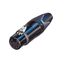 Neutrik NC5FXX-BAG XLR 5pin Line Female Black and Silver