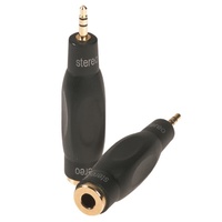 PROEL ADAPTER - 3.5mm Stereo Jack to 6.3mm Stereo Socket