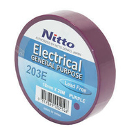 PVC INSULATION TAPE NITTO 203E PURPLE  20mtr