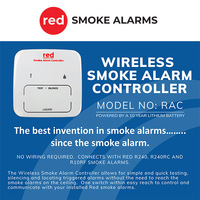 Red Smoke alarms Smoke Alarm Controller RF Wireless