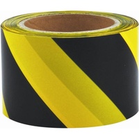 Barrier/Barricade  Tape Black/Yellow  75MM x 100M
