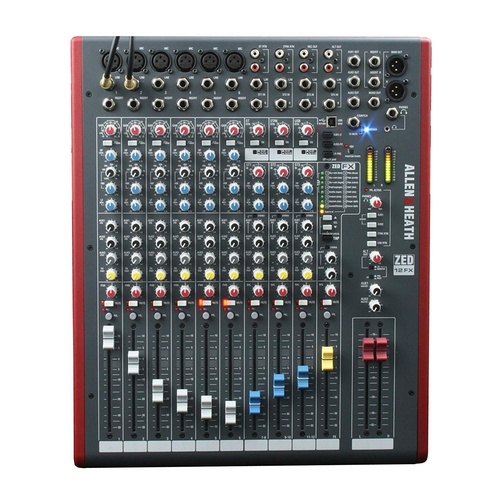 Allen and Heath ZED-12FX Multipurpose 2-Bus Mixer with FX for Live Sound and Recording