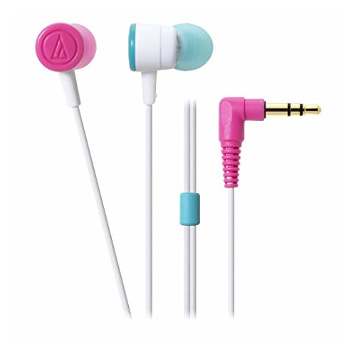 Audio-Technica in ear Dip headphones White Crazy Colours ATH-CKL220 WCZ