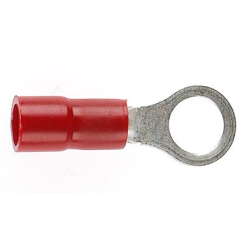 RING TERMINAL RED 6MM (50) S
