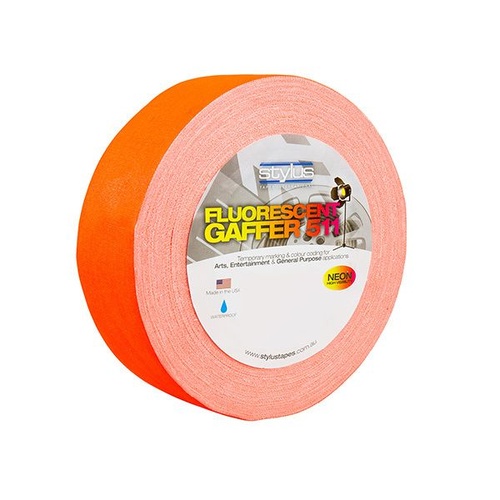 FLUORO TAPE ORANGE 2" 48mm x 45 mtr  Stylus 511