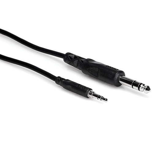 Hosa CMS-105 Stereo Patch Lead  Jack 3.5mm TRS M to Jack 6.5mm 1/4 TRS M 1.5m (5ft)