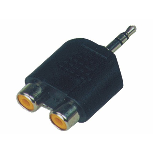 2 PACK Double RCA-F to TRS-M 3.25mm Jack Adapter