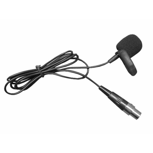 Lapel Mic with mini 3 pin XLR connection. Suits UHF2SO and old model UHF2
