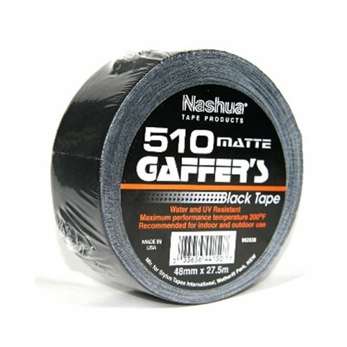 GAFFER TAPE NASHUA 510 MATT BLACK 48mm 2inch 27.5mtr