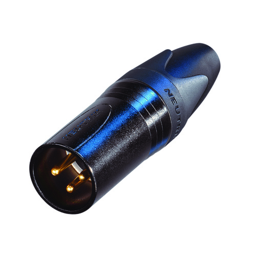 Neutrik NC3MXX-B XLR 3PIN Line Male Black / Gold Pins 