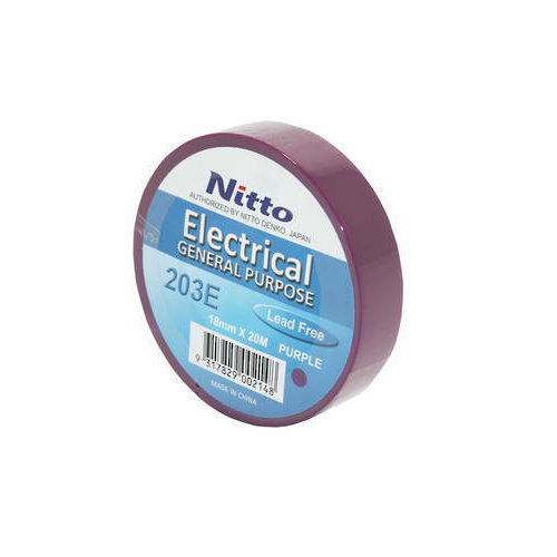 PVC INSULATION TAPE NITTO 203E PURPLE  20mtr