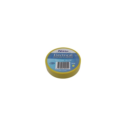 PVC INSULATION TAPE NITTO 203E YELLOW 20mtr