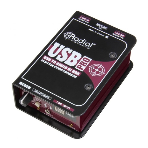Radial USB-Pro Stereo USB DI Laptop Direct Box