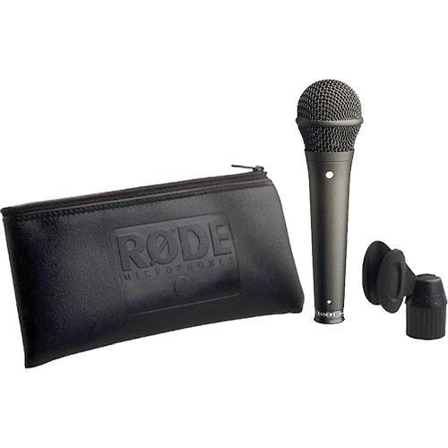 Rode S1-B Live performance super cardioid condenser microphone. Black finish.