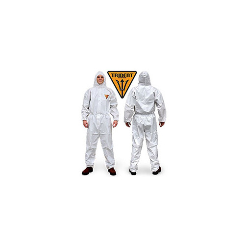 Trident TRIVEK Microporous Disposable Coveralls - LARGE