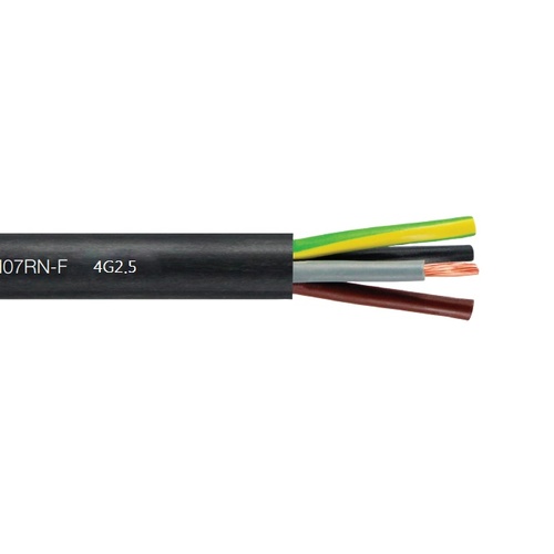 CABLE 4x2.5mm BLACK H07RN-F RUBBER